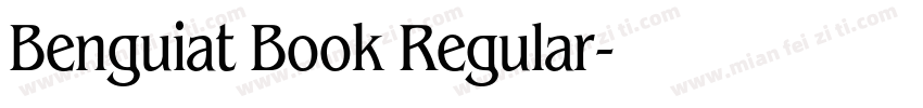 Benguiat Book Regular字体转换